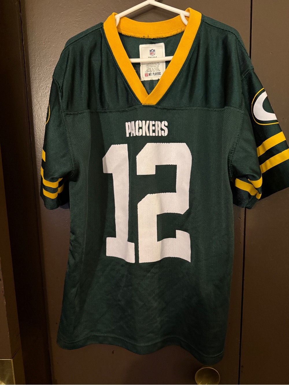 Team Apparel Aaron Rodges Green Bay Packers #12 Kids Jersey